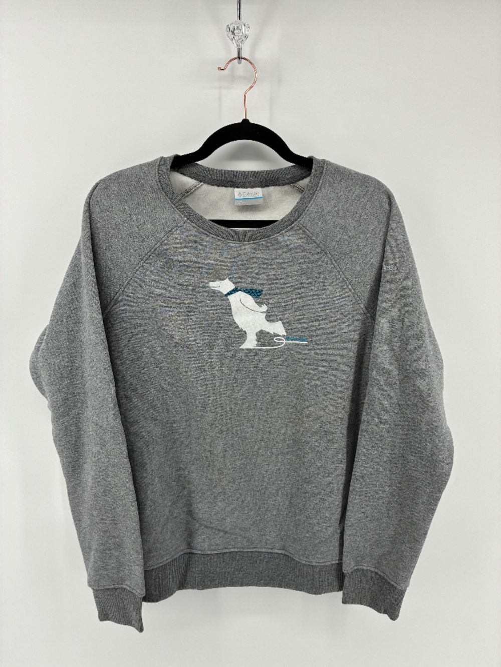 Columbia Women’s Fuzzy Polar Bear Crewneck Sweater Fleecy Inside